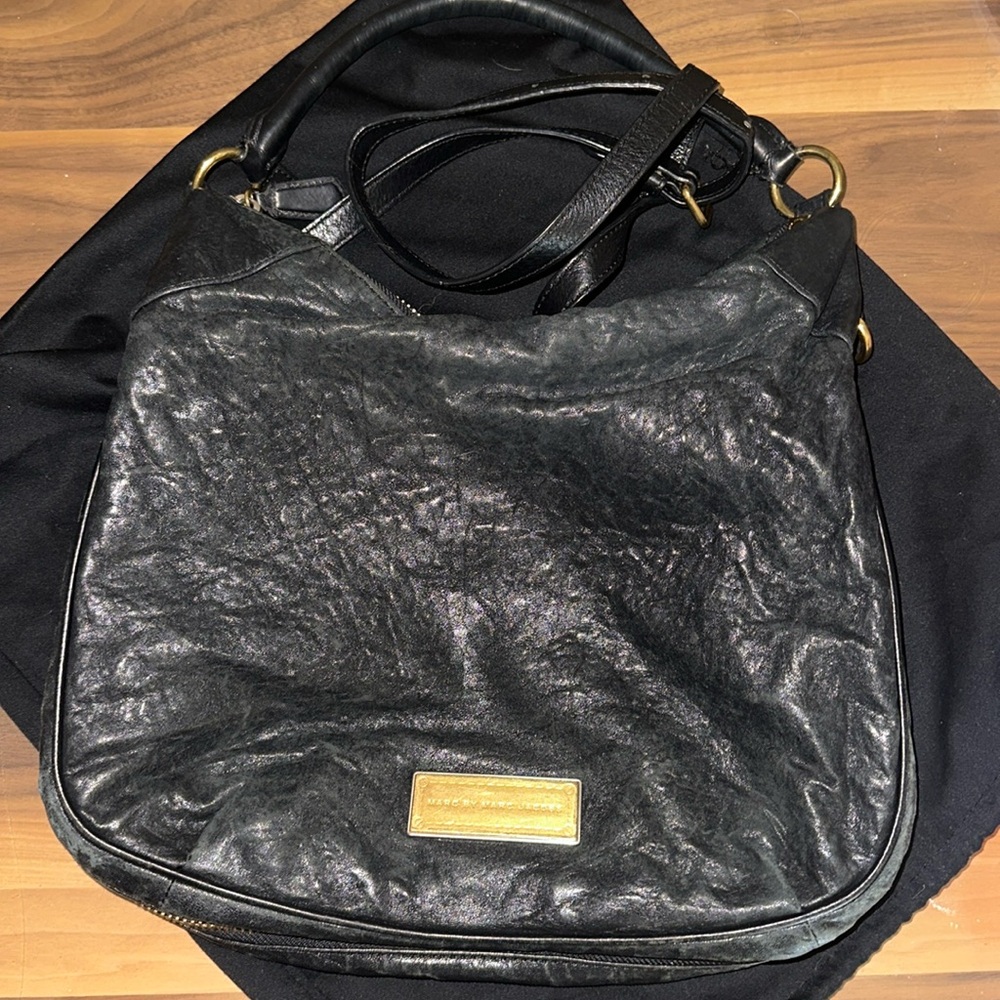 Marc by Marc Jacobs Black Hobo Crossbody Bag